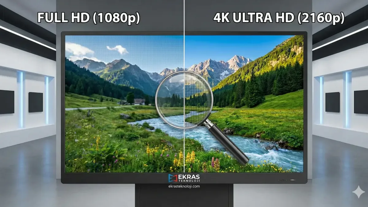 4K vs Full HD Ekran Karşılaştırması