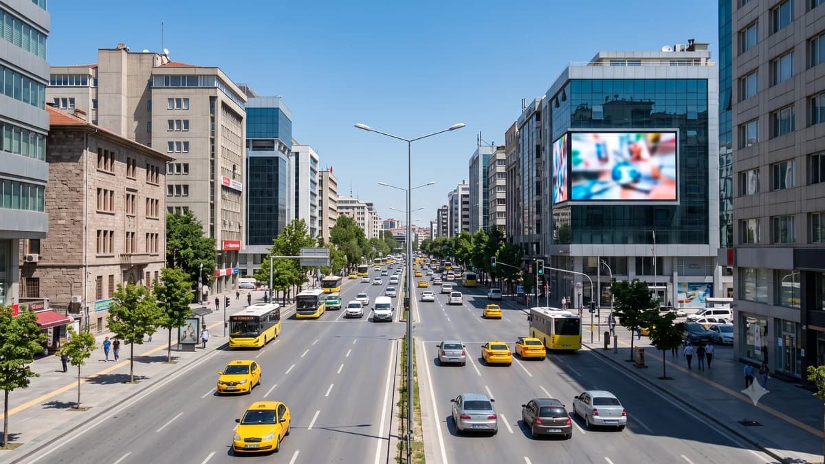 Ankara'da Dış Mekan LED Ekran İçin En Verimli Lokasyonlar
