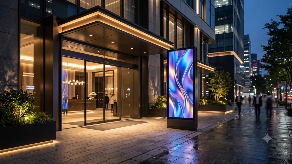 AVM, Otel ve Plaza Girişlerinde Totem LED Ekran Kullanımı