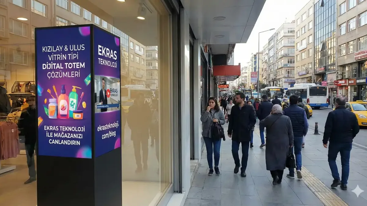 Kızılay/Ulus Vitrin Dijital Totem