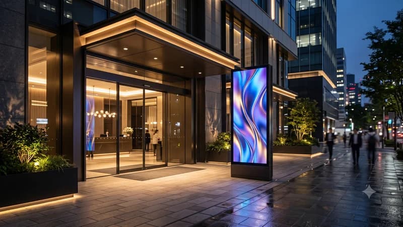 AVM, Otel ve Plaza Girişlerinde Totem LED Ekran Kullanımı