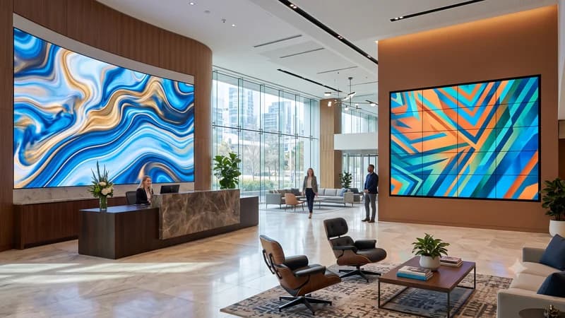 Lobi ve Karşılama Alanında LED Ekran mı Videowall mı?