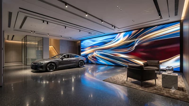 Premium Showroomlarda Fine Pitch LED Ekran Kullanımı