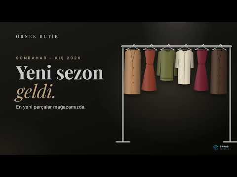 Butik giyim — animasyonlu tanıtım, Yatay · 16:9 video kapağı