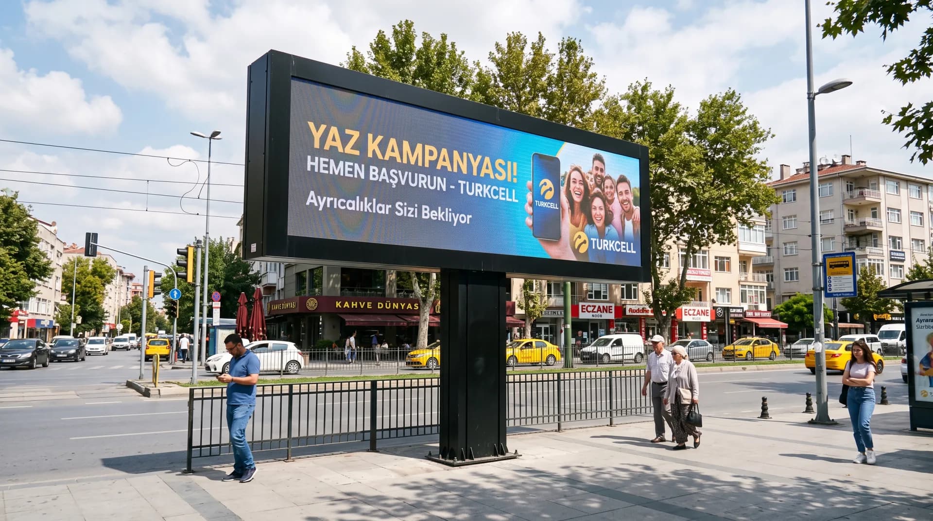 AVM, otel ve plaza girişlerinde kullanılan totem LED ekran