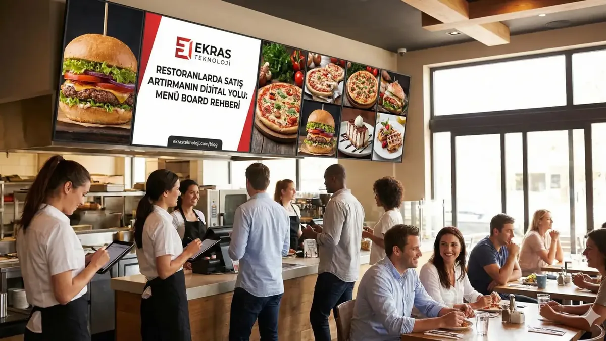 Restoranlarda Satış Artırmanın Dijital Yolu: Menü Board Rehberi