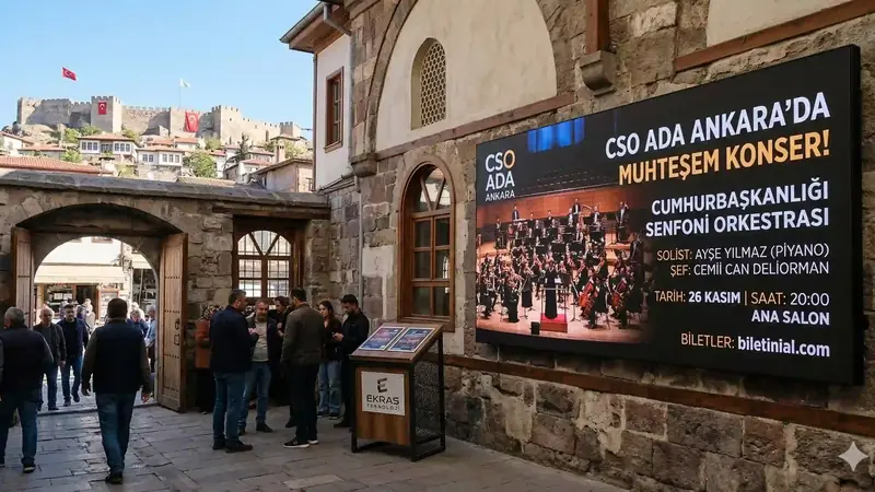 Ankara'nın Kültür Sanat Duraklarında Videowall Devrimi: CSO Ada ve Ulus Etkinlik Alanlarında Dijital Estetik