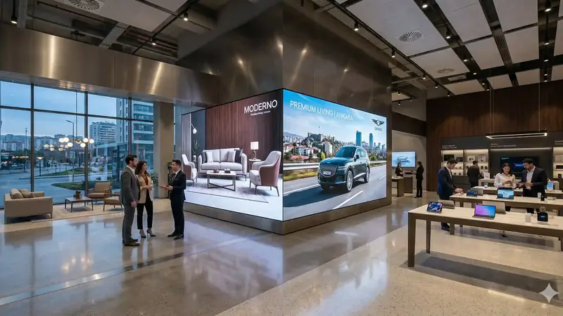 Ankara Showroomlarında Görsel İhtişam: Videowall Sistemleri ile Müşteri Deneyimini Devleştirin