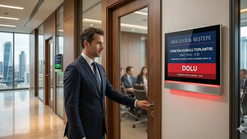 Beştepe ve Çukurambar Ofislerinde Yeni Nesil Prestij: Kapı Önü Bilgi Ekranları ile Akıllı Oda Yönetimi