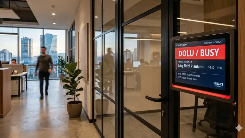 Çankaya ve Söğütözü Ofislerinde Profesyonel Dokunuş: Kapı Önü Bilgi Ekranları ile Akıllı Ofis Yönetimi