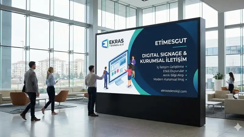 Etimesgut'un Yeni Nesil Ofislerinde Akıllı Bilgilendirme: Digital Signage Devrimi