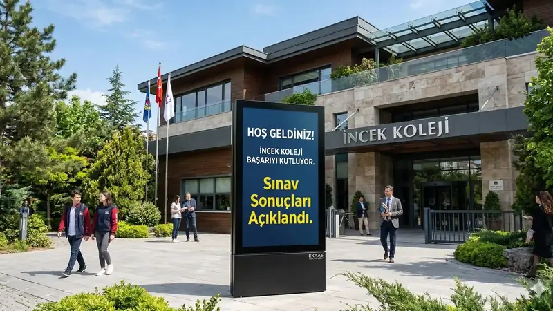 İncek ve Bağlıca'nın Prestijli Kolejlerinde Dijital Totem Etkisi: Okul Girişlerini Teknolojiyle Modernleştirin