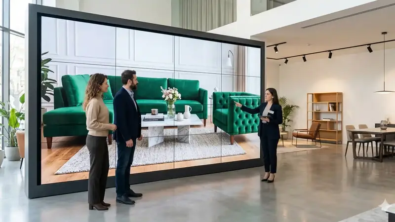 Siteler Mobilya Showroomlarında Görsel Devrim: Videowall ile Ürünlerinizi Gerçek Boyutunda Sergileyin