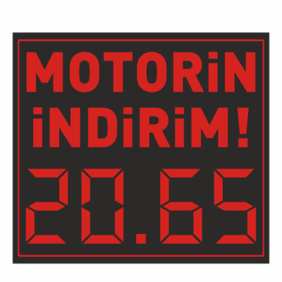 Benzinlik Fiyat Panosu 96x96