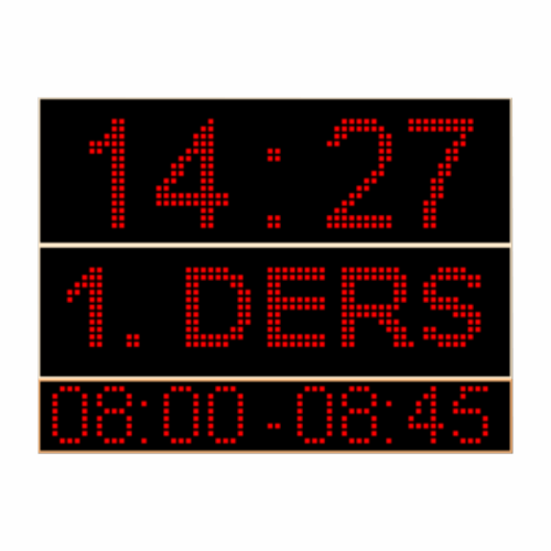 Zilsiz Okul Projesi Led Tabela 48x64CM