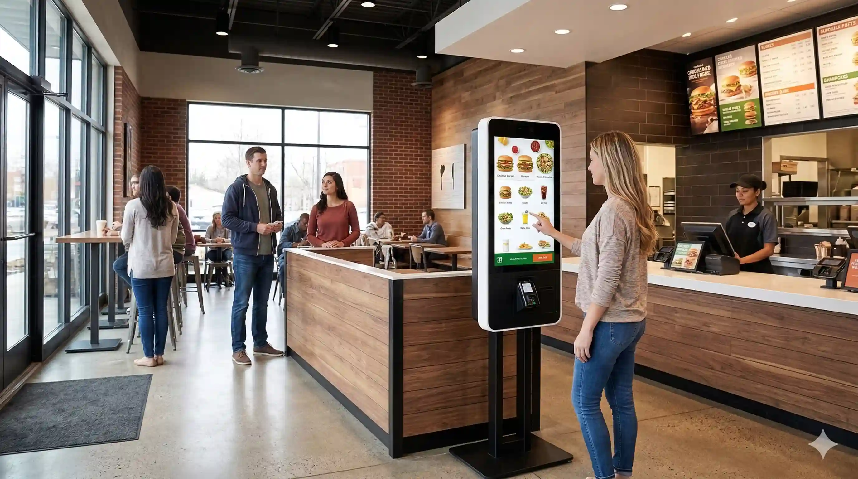 Self-Servis Kiosk - Restoran için dijital ekran çözümü