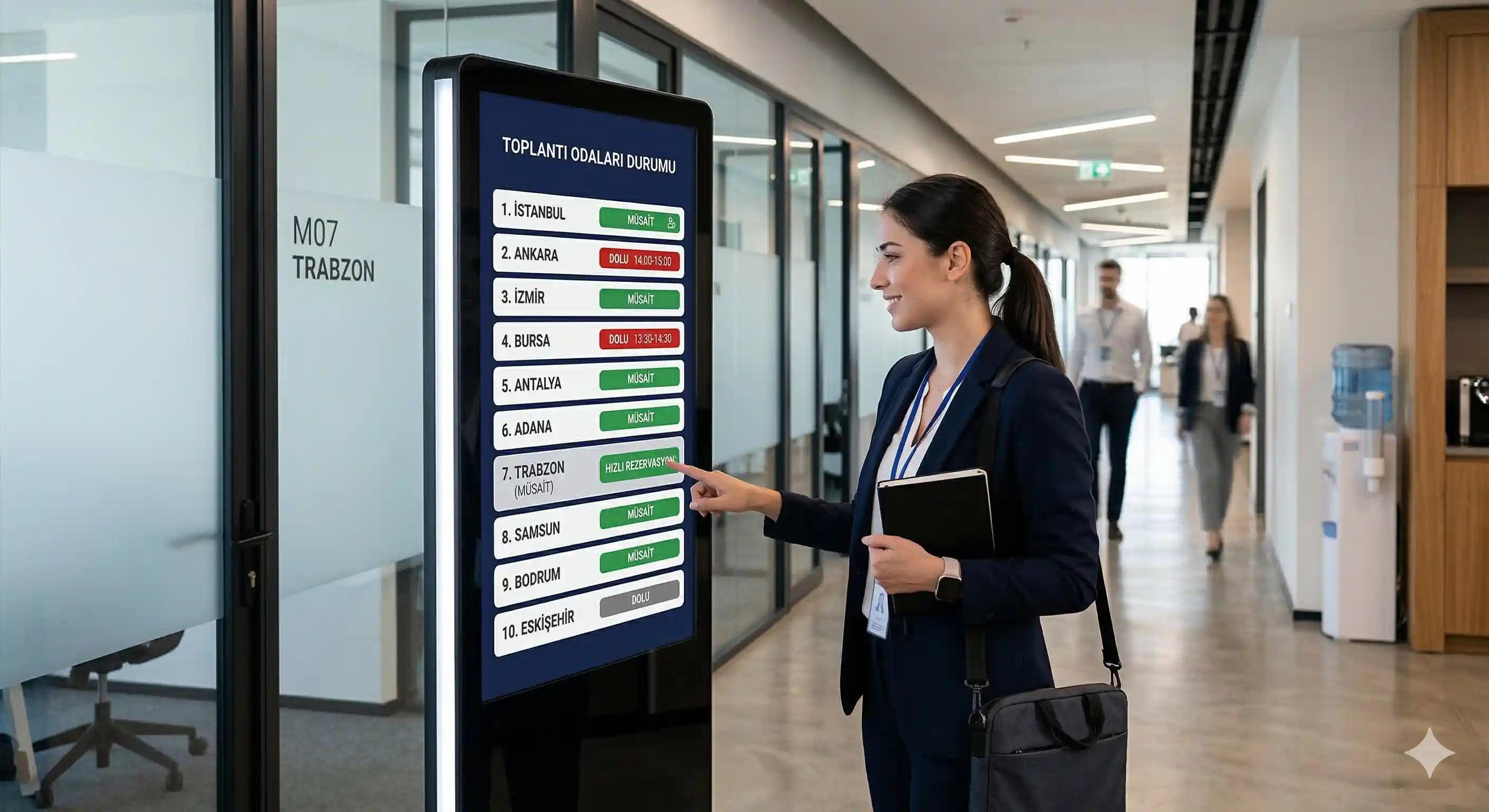 Totem Ekranlar - Kurumsal ofis için dijital ekran çözümü