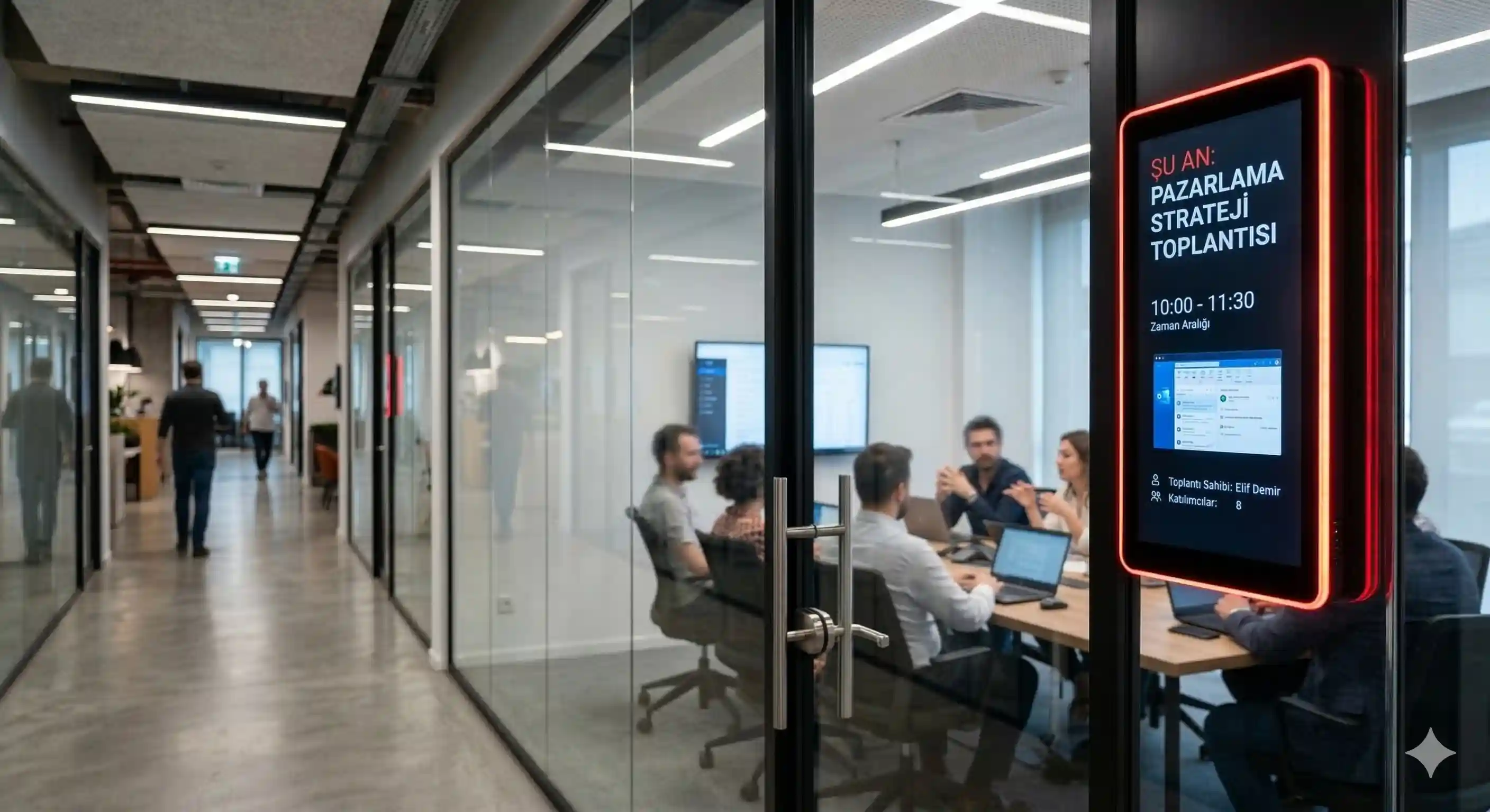 Kapı Önü Bilgi Ekranları - Kurumsal ofis için dijital ekran çözümü