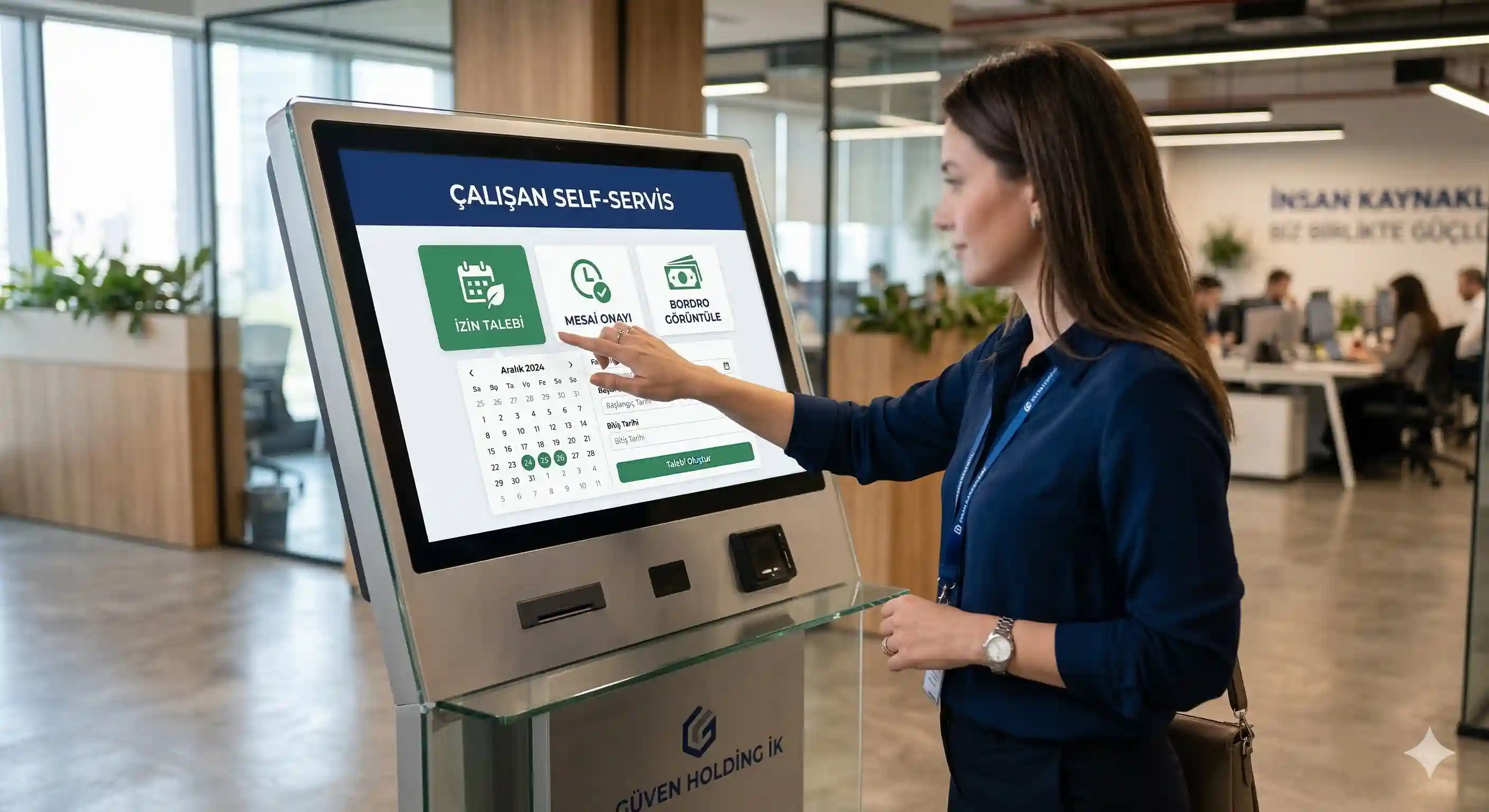 Kiosk Sistemleri - Kurumsal ofis için dijital ekran çözümü