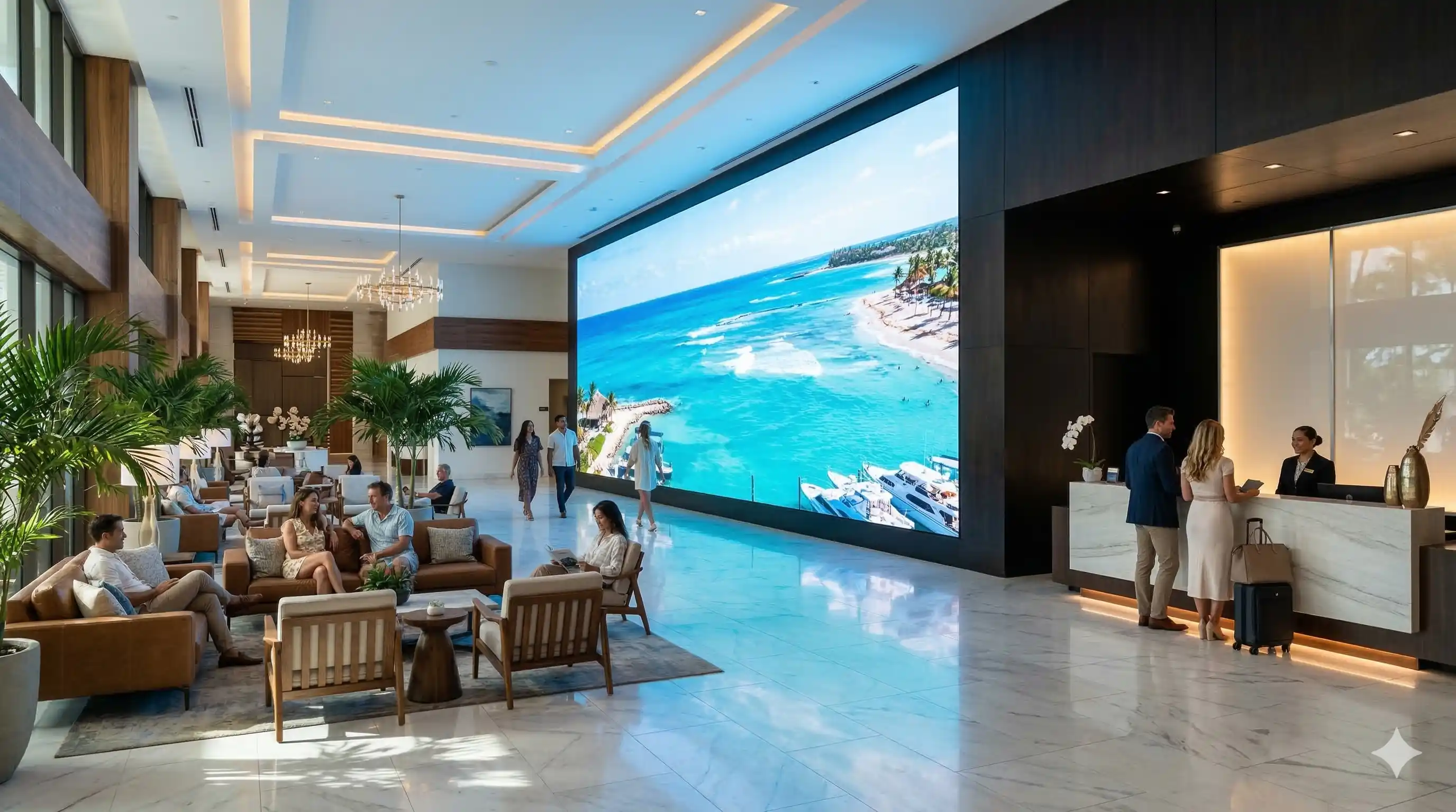 Videowall - Otel ve konaklama için dijital ekran çözümü